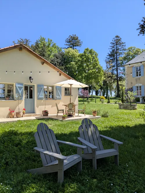 Gardens and terrace with seating area